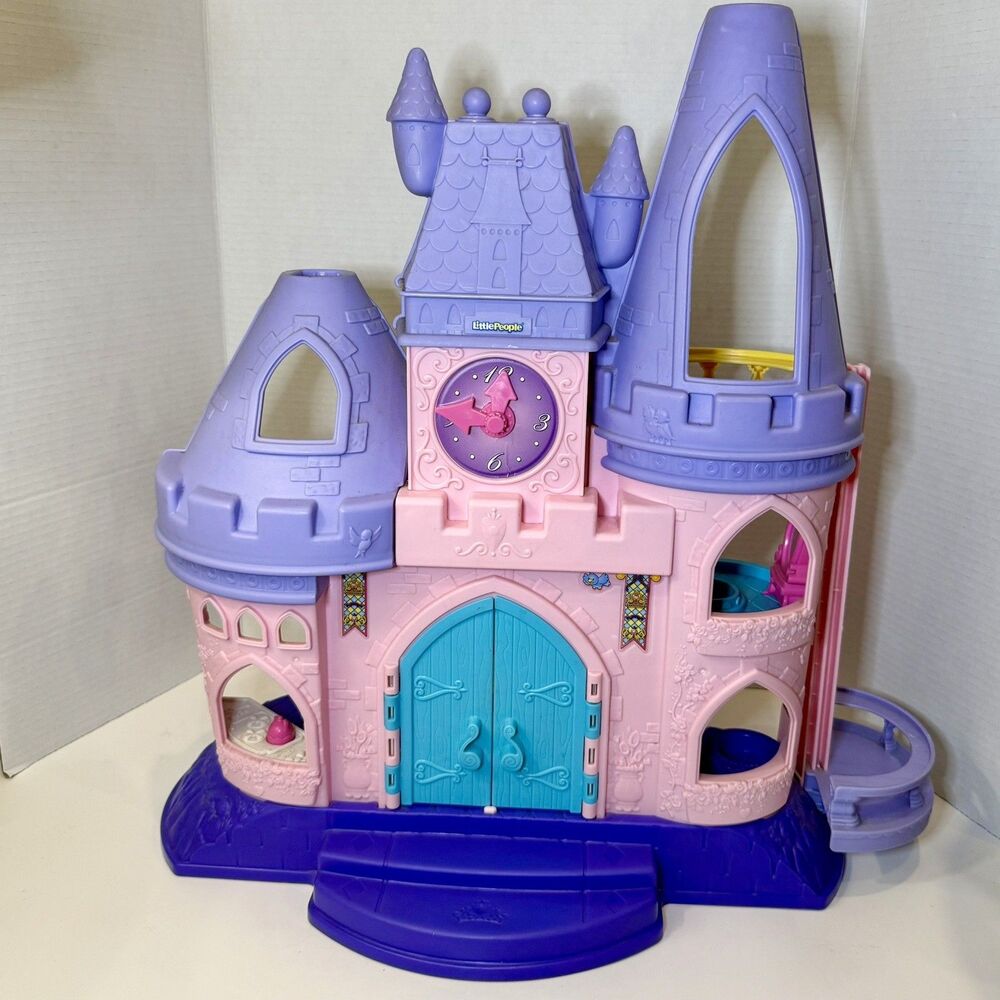 Fisher Price Little People Disney Princess Musical Songs Castle TESTED Working